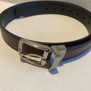 Chaps Brown and Silver Women's Belt